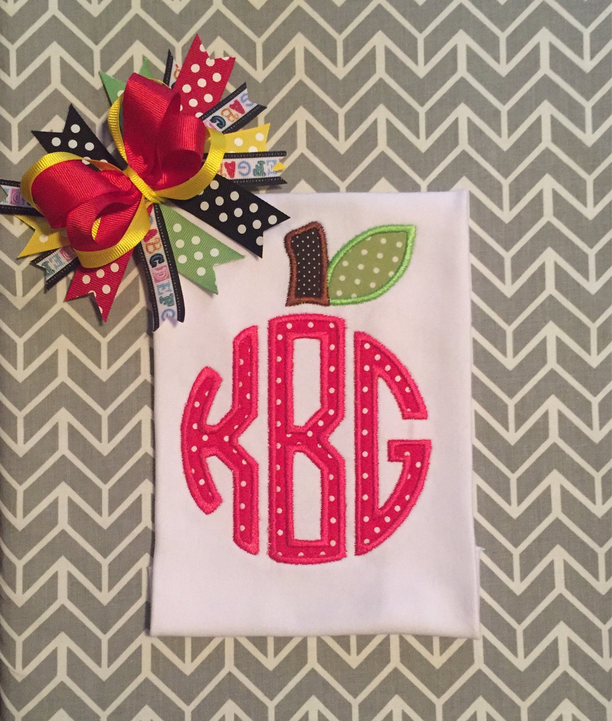 Back to school shirt, apple monogram shirt, back to School outfit, monogram apple shirt, back to school