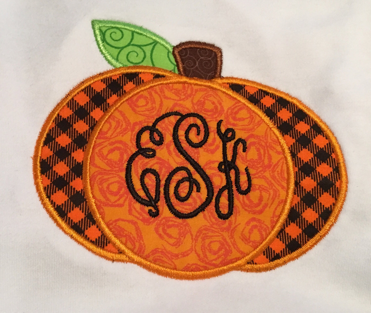 Girls monogrammed Pumpkin shirt, applique pumpkin monogram shirt, girls halloween shirt, toddler halloween shirt, monogrammed pumpkin shirt