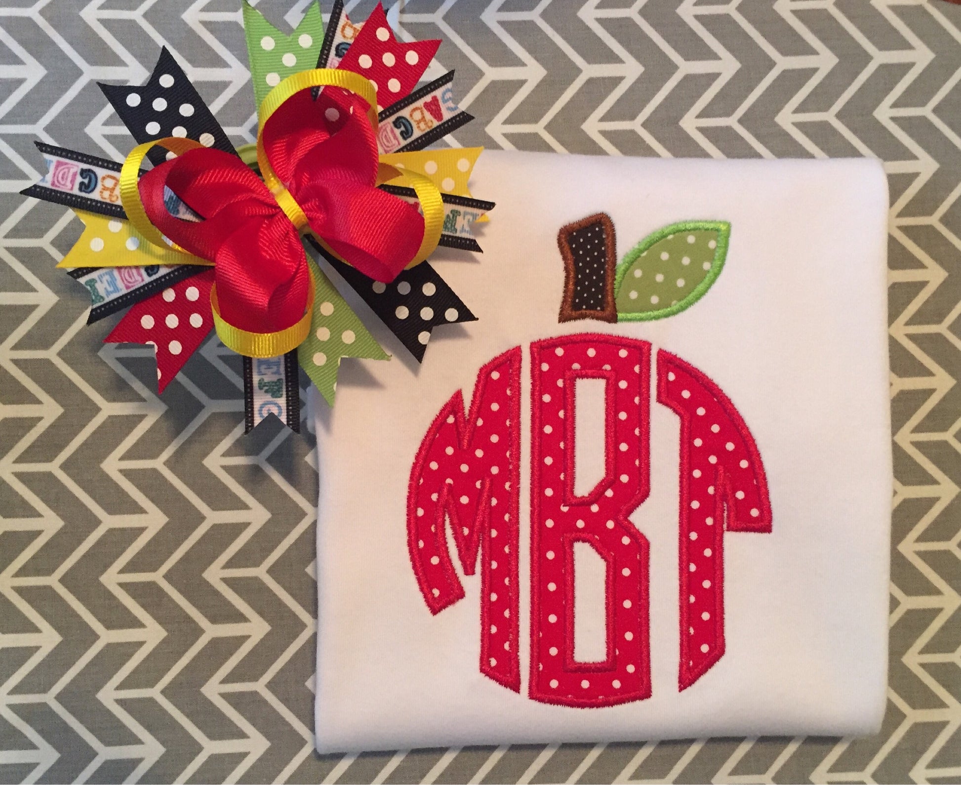 Back to school shirt, apple monogram shirt, back to School outfit, monogram apple shirt, back to school