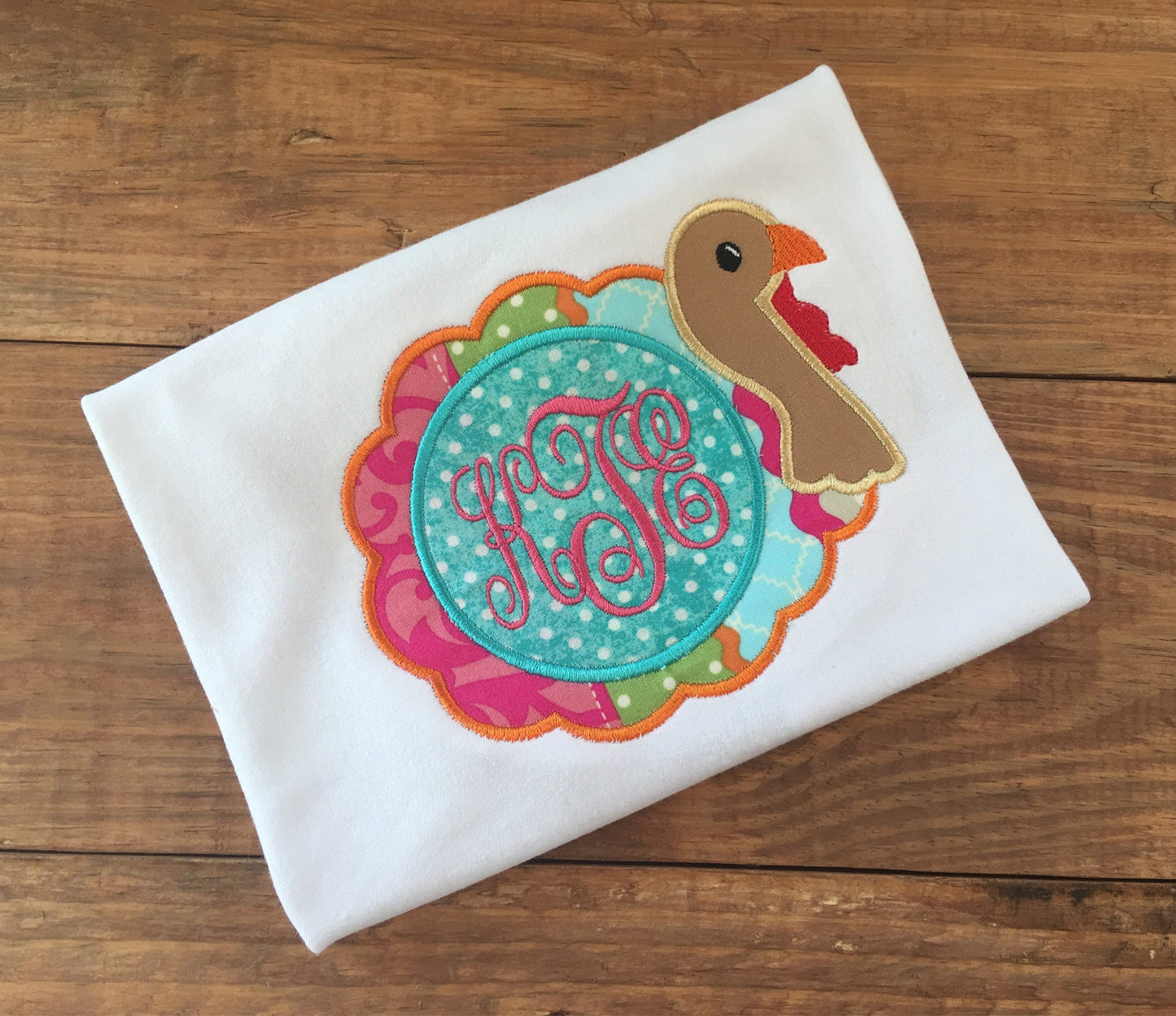 Girl's monogrammed Thanksgiving shirt, girls thanksgiving turkey shirt, monogrammed turkey shirt, thanksgiving outfit, my 1st thanksgiving