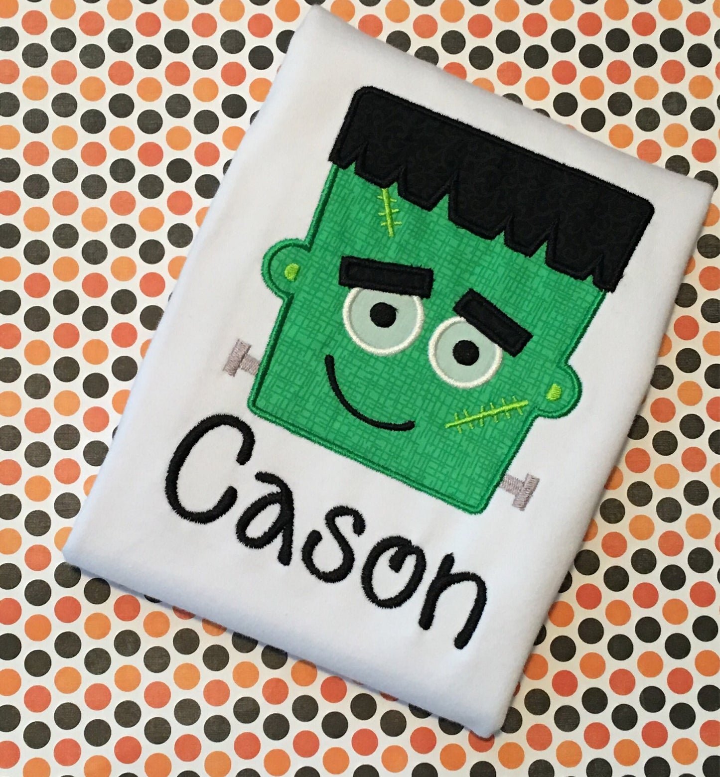 Boys halloween shirt, toddler halloween shirt shirt, frankenstein shirt, halloween monster shirt, name halloween shirt, embrodiered, appliqu