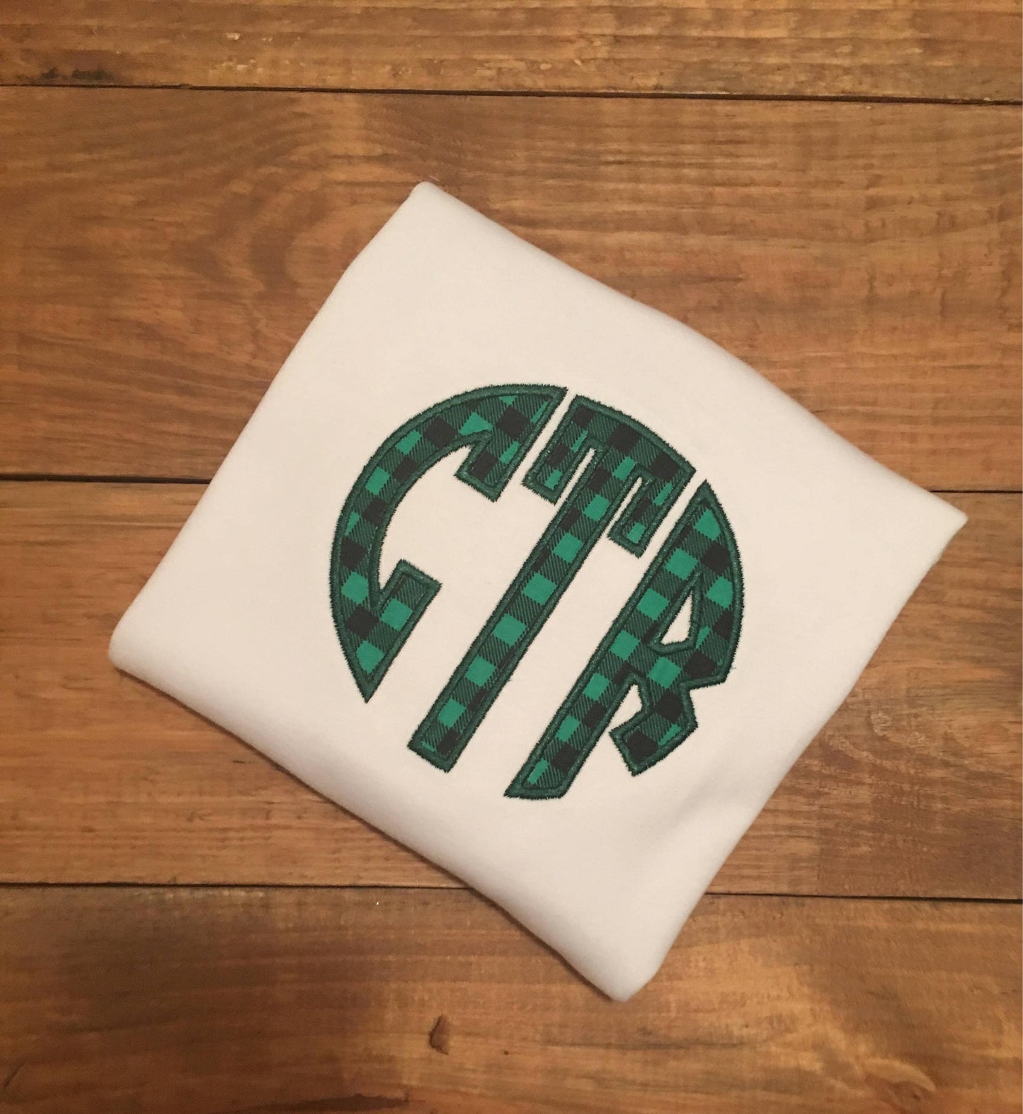 Brither and sister matching plaid monogrammed Christmas shirts, sibling christmas shirts, matching family christmas shirts, circle monogram