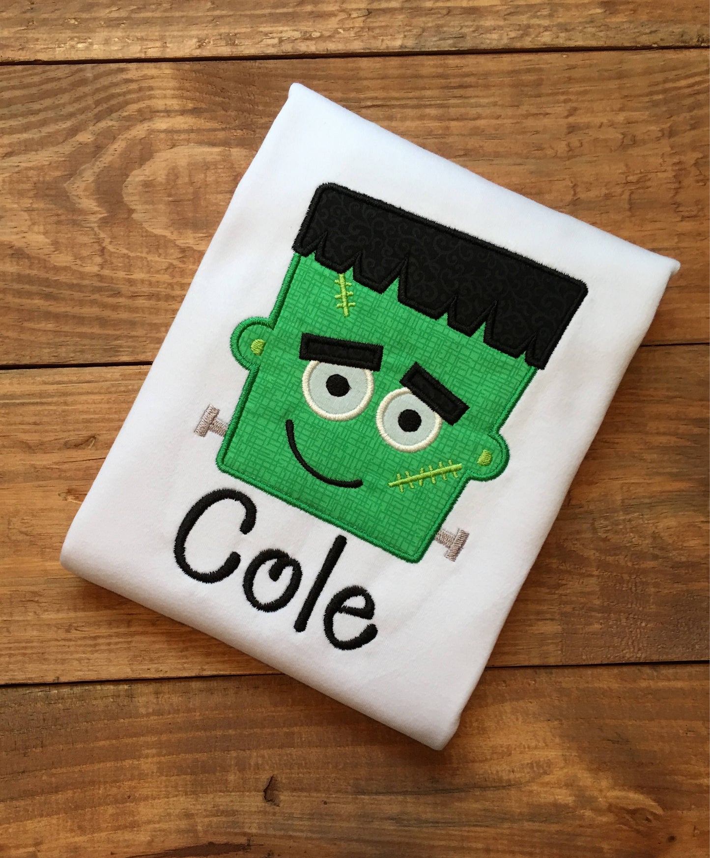 Boys halloween shirt, toddler halloween shirt shirt, frankenstein shirt, halloween monster shirt, name halloween shirt, embrodiered, appliqu