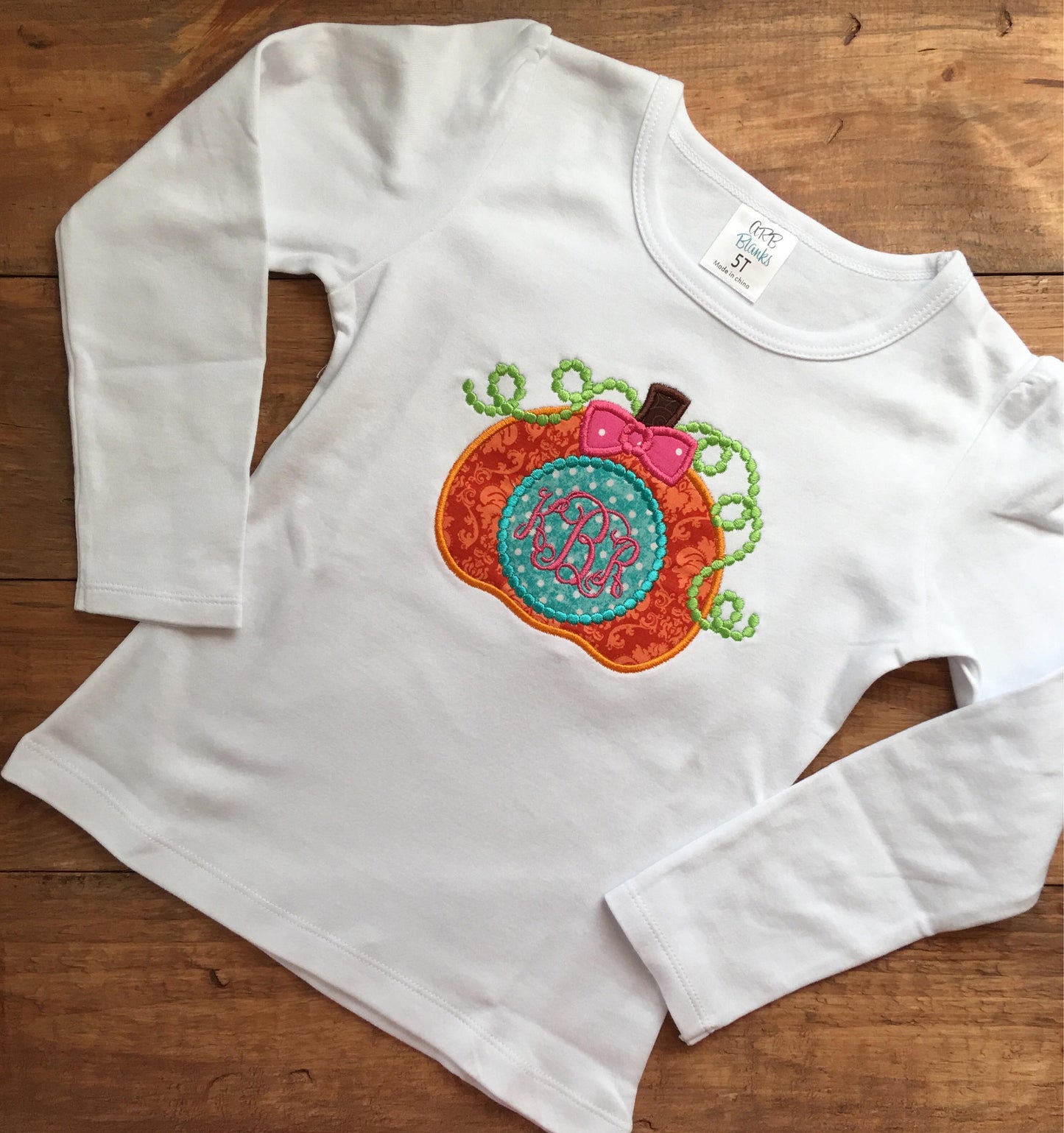 Girl's monogrammed pumpkin shirt, girls thanksgiving shirt, pumpkin shirt, fall outfit, halloween shirt, pumpkin shirt,monogrammed