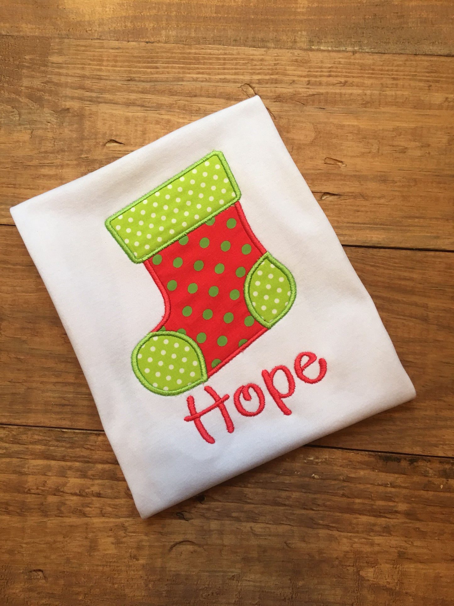 Girls Christmas shirt, personalized christmas shirt, monogrammed christmas shirt, christmas stocking shirt, christmas shirt with stocking