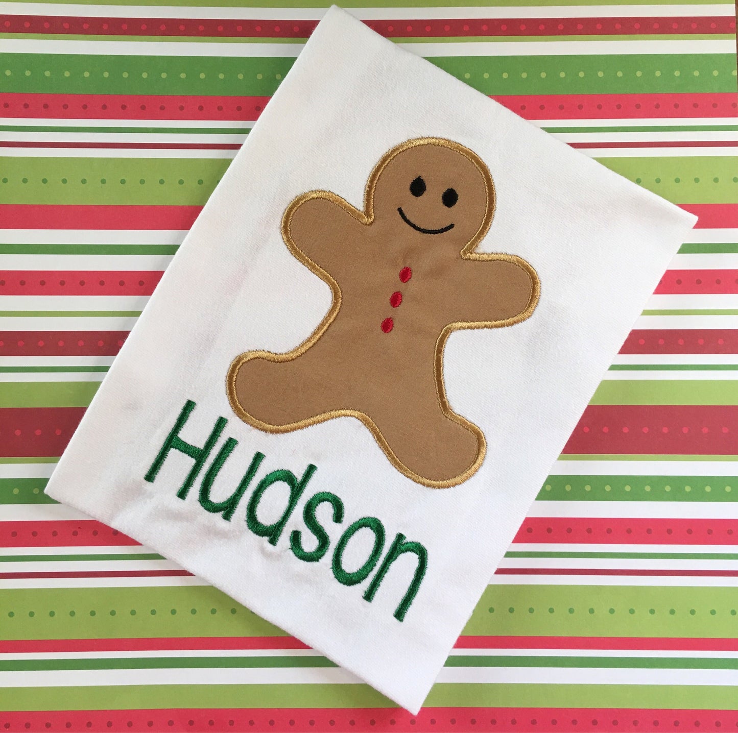 Boys Christmas shirt, personalized christmas shirt, monogrammed christmas shirt, gingerbread boy shirt, christmas present shirt,name