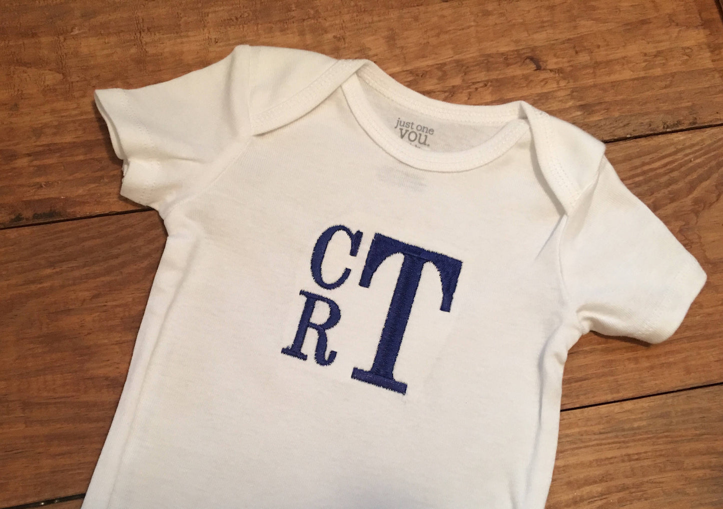 Baby boys stacked monogrammed bodysuit - boys monogrammed baby shower gift - boys monogrammed bodysuit - stacked monogrammed one piece