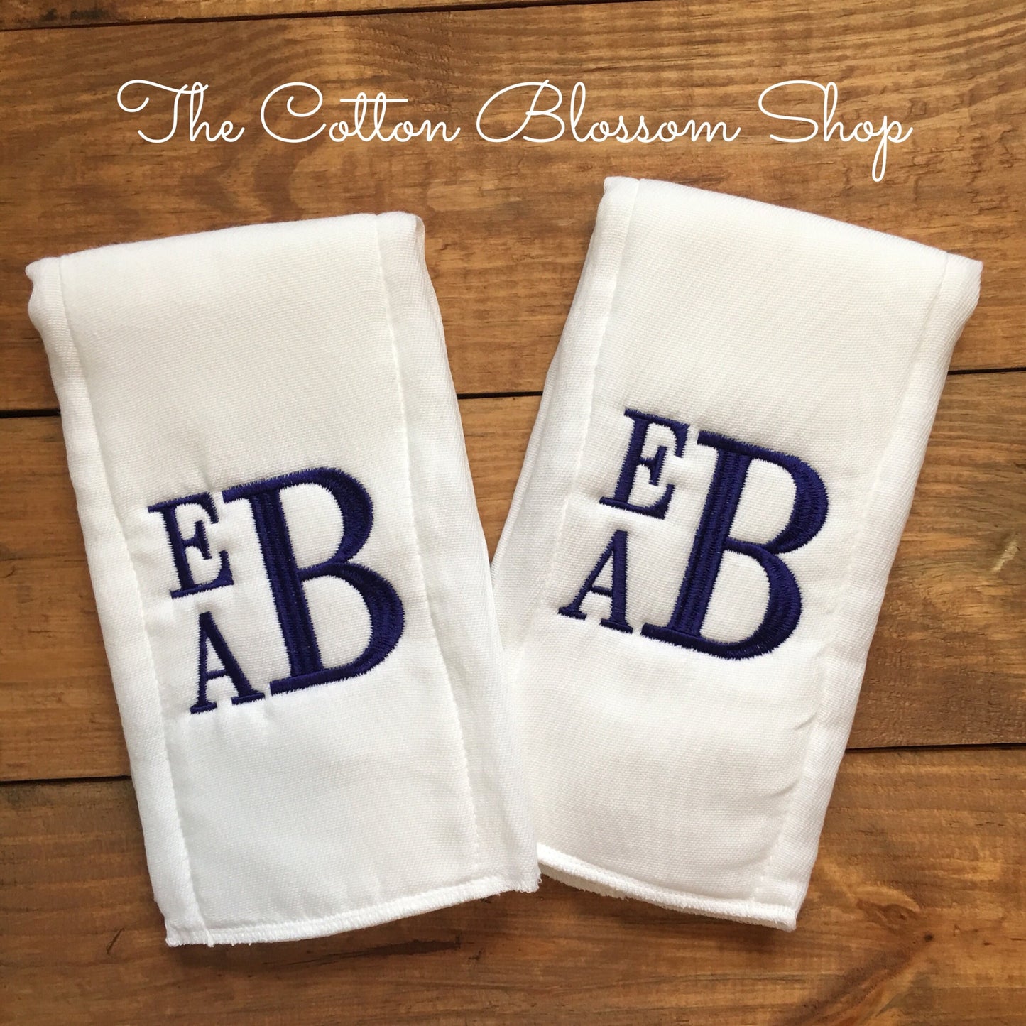 Baby boys stacked monogrammed burp cloth - boys monogrammed baby shower gift - boys monogrammed burp cloth - stacked monogrammed burp cloth