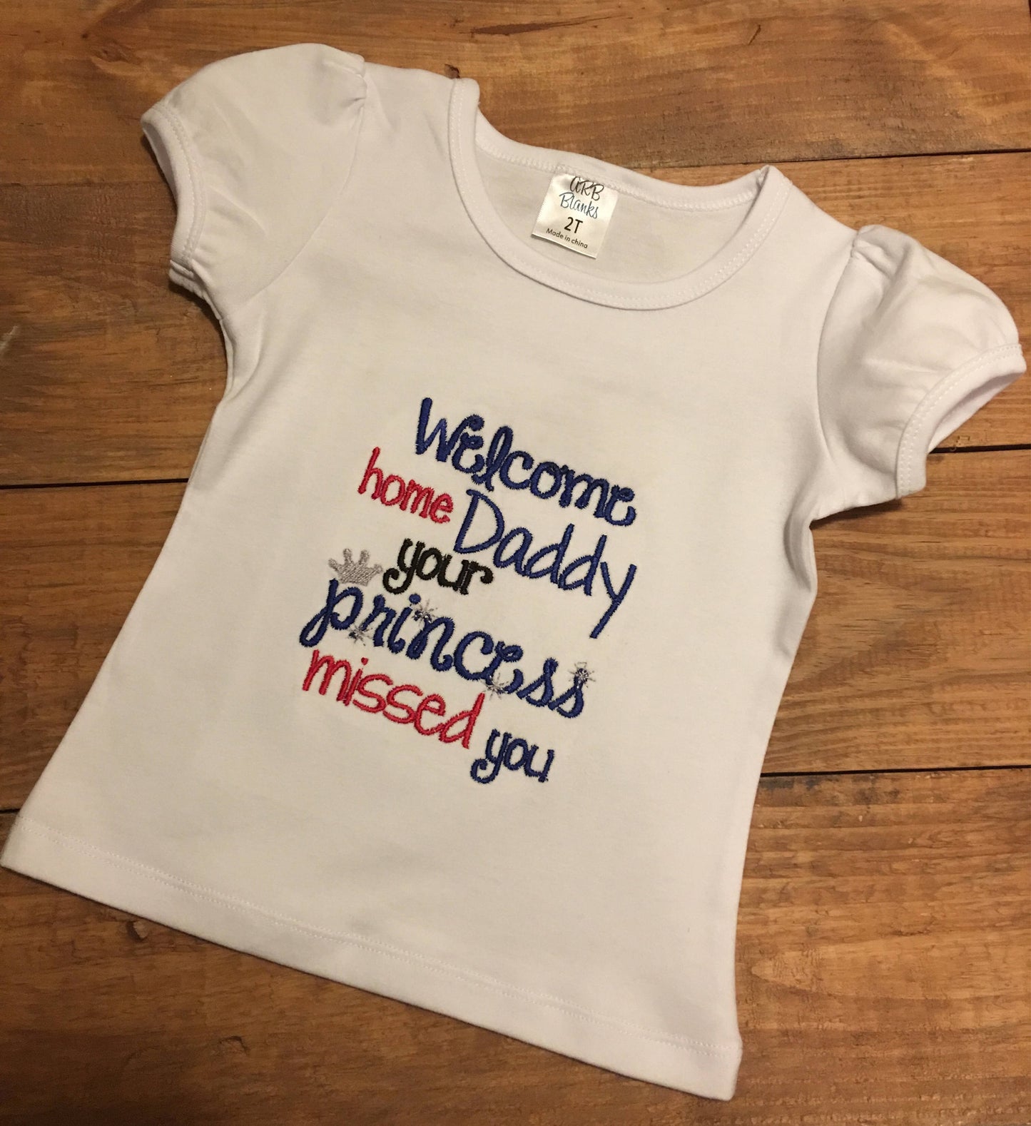 Girl's Homecoming Deployment Shirt, military deployment shirt, welcome home daddy your princess missed you shirt