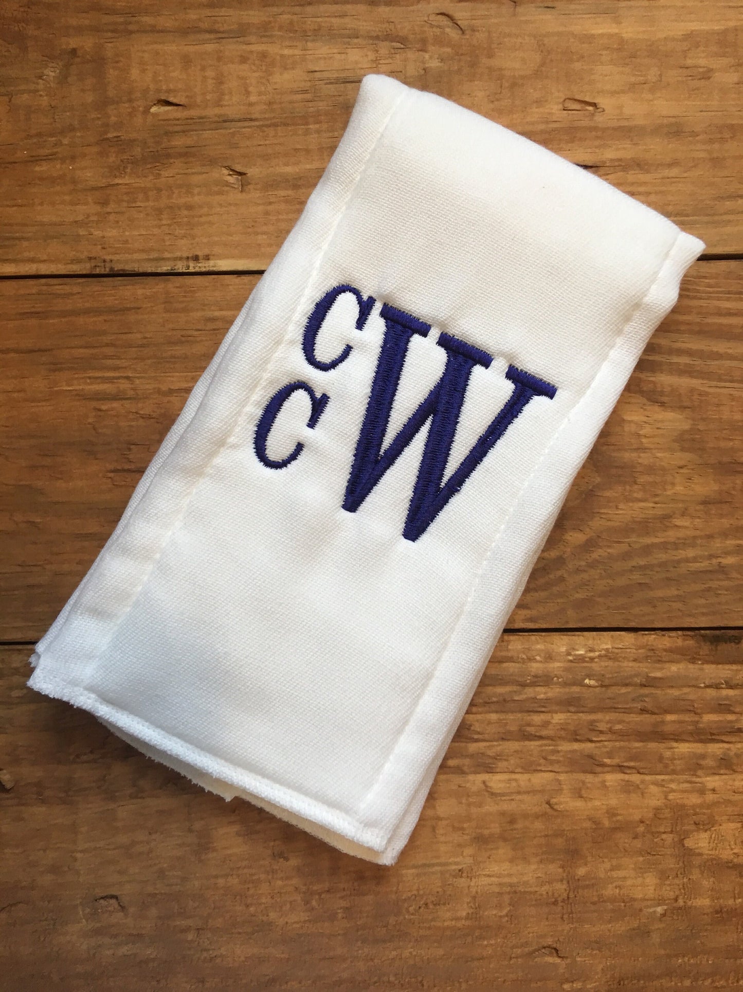 Baby boys stacked monogrammed burp cloth - boys monogrammed baby shower gift - boys monogrammed burp cloth - stacked monogrammed burp cloth