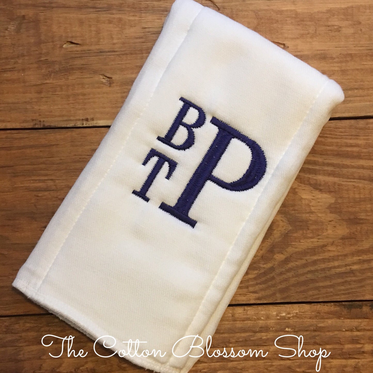 Baby boys stacked monogrammed burp cloth - boys monogrammed baby shower gift - boys monogrammed burp cloth - stacked monogrammed burp cloth