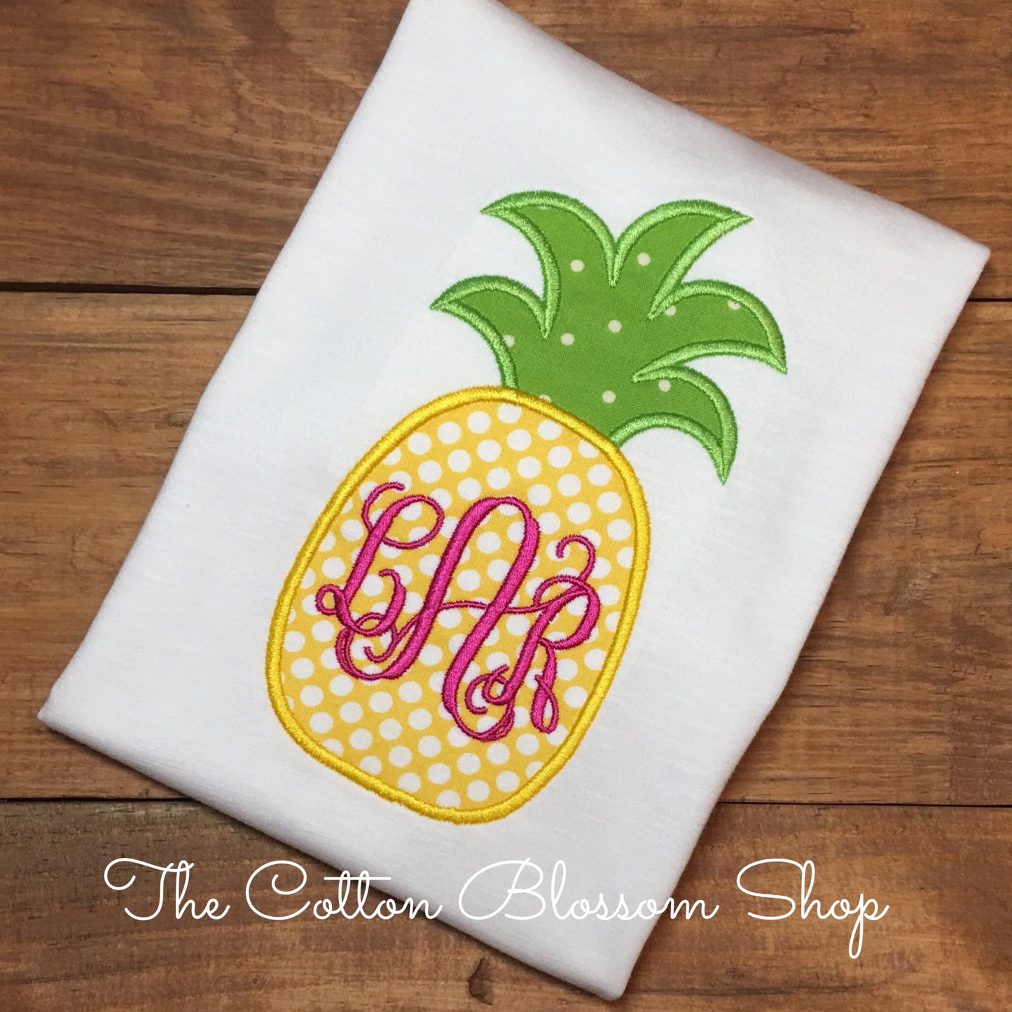 Girls monogrammed pineapple shirt, monogrammed pineaple Applique personalized shirt, girls pineapple shirt, girls summer shirt