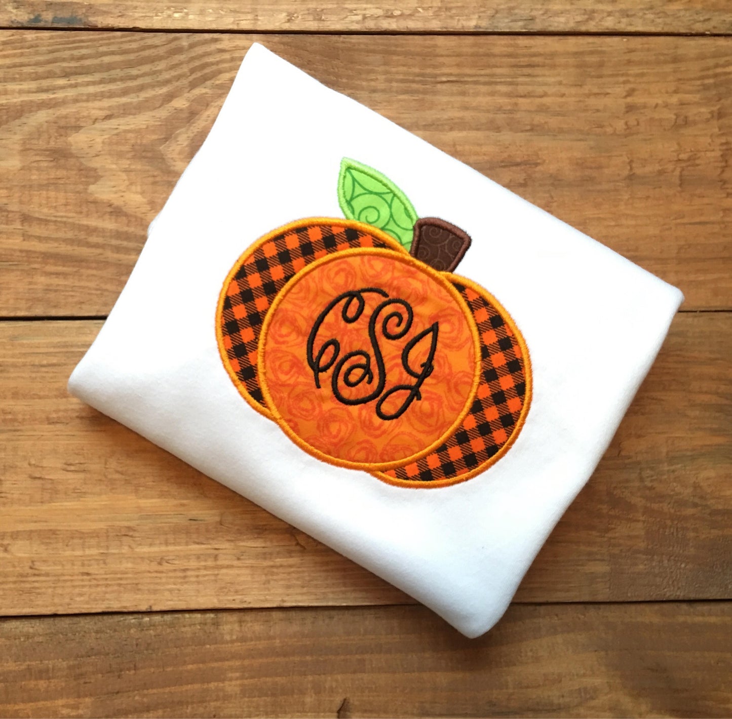 Girls monogrammed Pumpkin shirt, applique pumpkin monogram shirt, girls halloween shirt, toddler halloween shirt, monogrammed pumpkin shirt