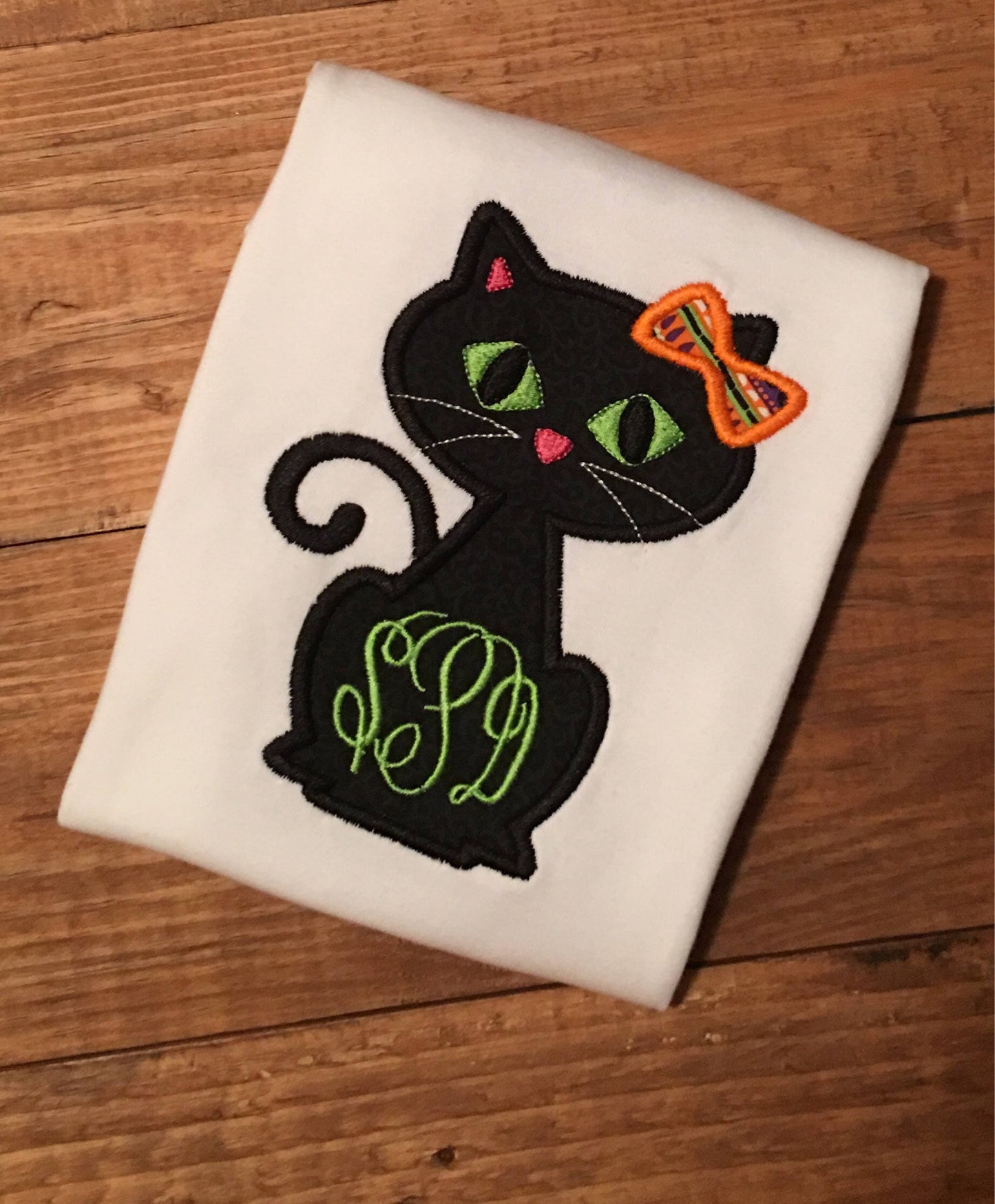 Girls halloween shirt, toddler halloween shirt shirt, black cat shirt, halloween cat shirt, name halloween shirt, embrodiered, appliqued