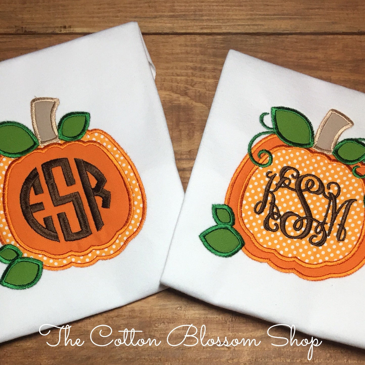 Matching monogrammed pumpkin shirt set, sibling shirt set, monogrammed pumpkin Shirt, matching fall pumpkin halloween shirts