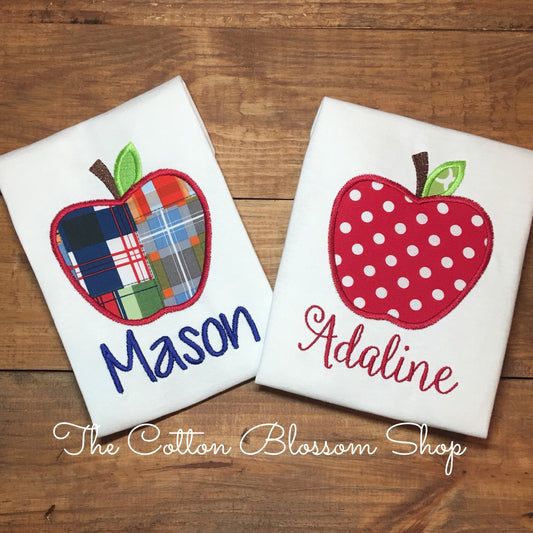 Brother and sister matching Back to School shirt set, sibling shirt set, monogrammed backpack Shirt, matching first day of school shirts