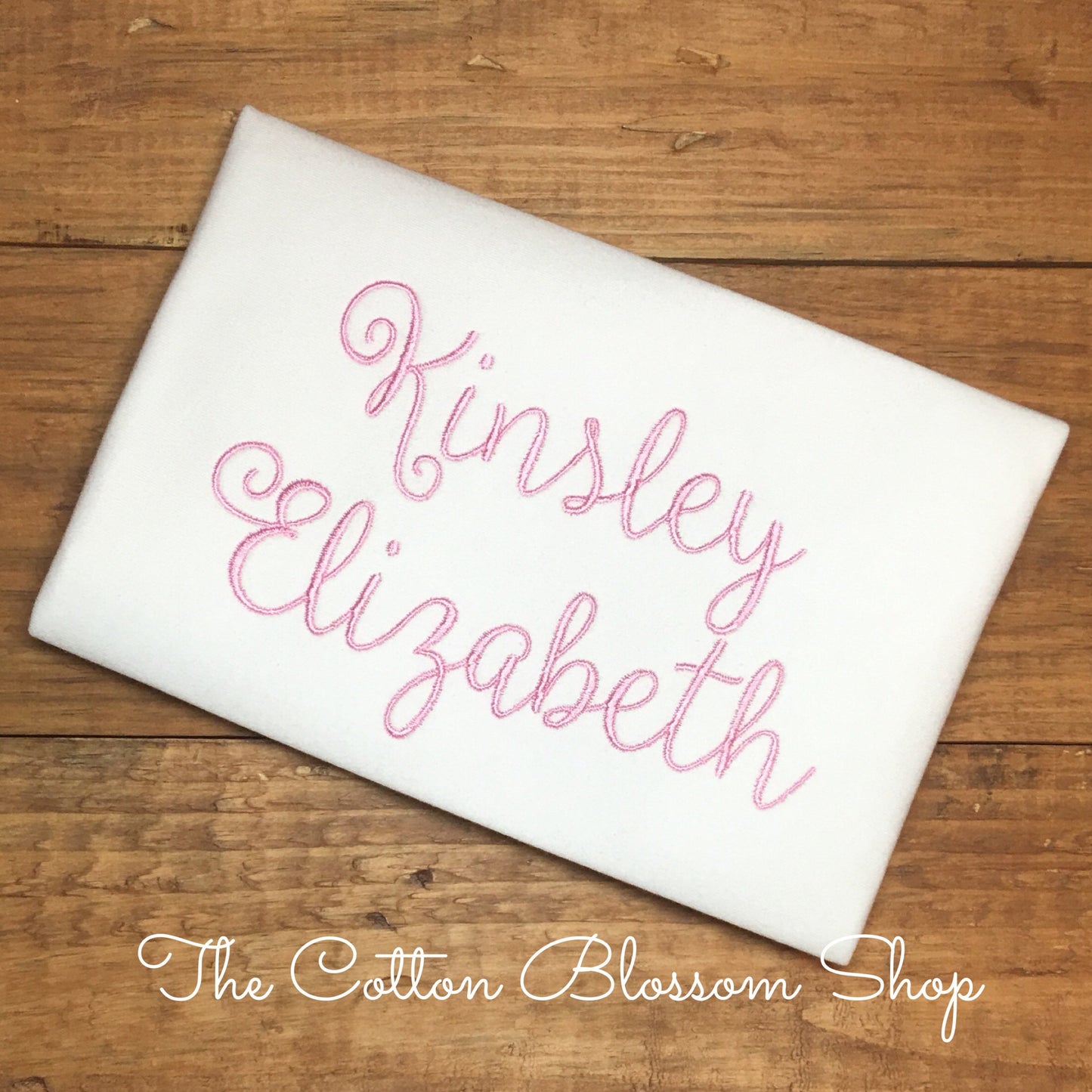 Girls monogrammed name shirt, girls embroidered name shirt, girls first and middle name shirt, girls personalized name shirt
