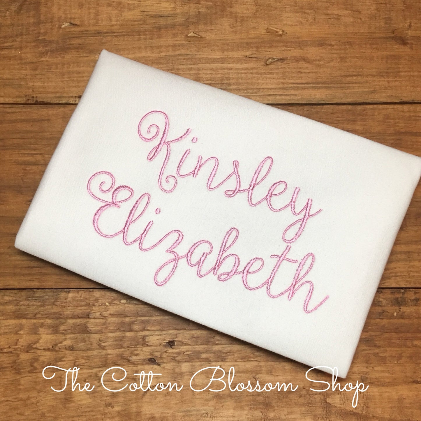 Girls monogrammed name shirt, girls embroidered name shirt, girls first and middle name shirt, girls personalized name shirt
