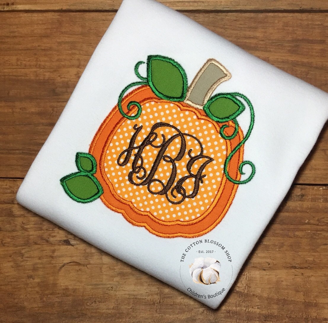 Girl's monogrammed pumpkin shirt, girls thanksgiving shirt, pumpkin shirt, fall outfit, halloween shirt, pumpkin shirt, monogrammed