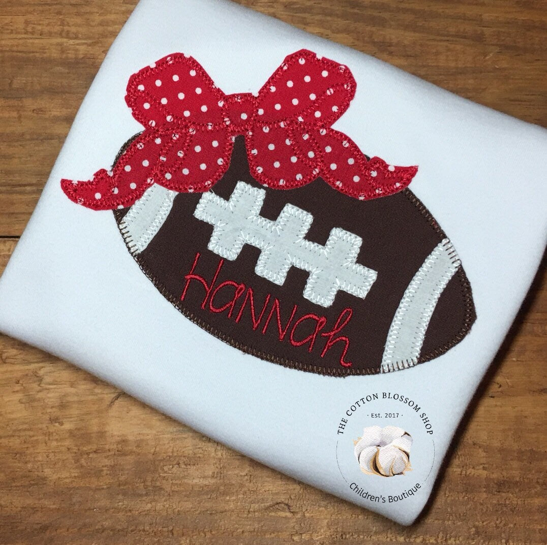 Matching monogrammed football shirts, brother sister matching football shirts, set, sibling shirts