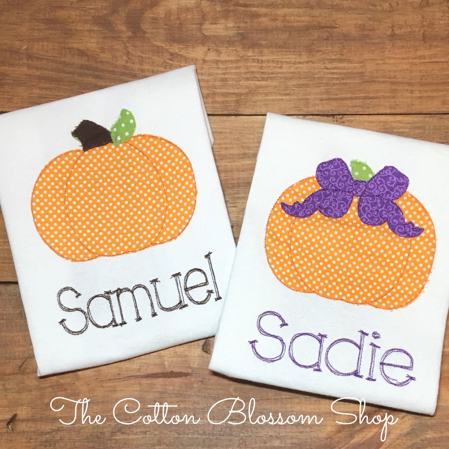 Brother and sister matching pumpkin shirt set, sibling shirt set, monogrammed pumpkin Shirt, matching fall pumpkin halloween shirts