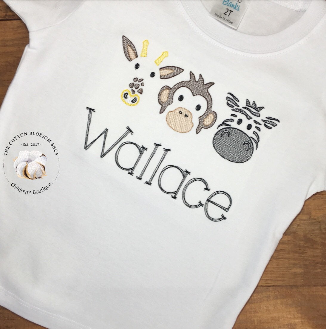 Boy's Sketch Zoo Shirt - Going to the Zoo shirt