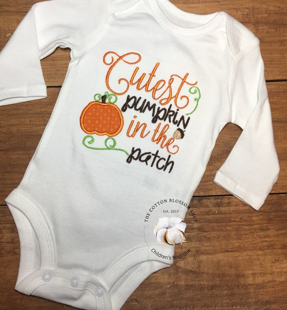 Cutest Pumpkin in the Patch shirt, thanksgiving shirt, pumpkin shirt, thanksgiving outfit, my 1st thanksgiving, halloween shirt