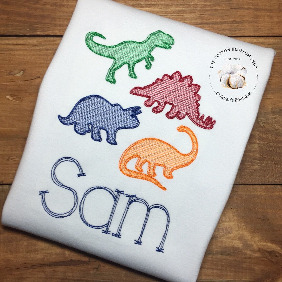 Boy's Dinosaur Sketch Shirt