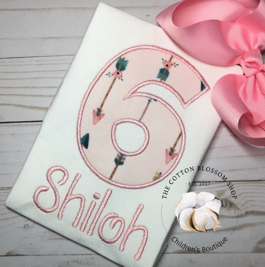 Girls 6 year old birthday shirt, 6 year old birthday outfit, girls birthday shirt, six shirt, number 6 shirt, tribal arrow birthday shirt