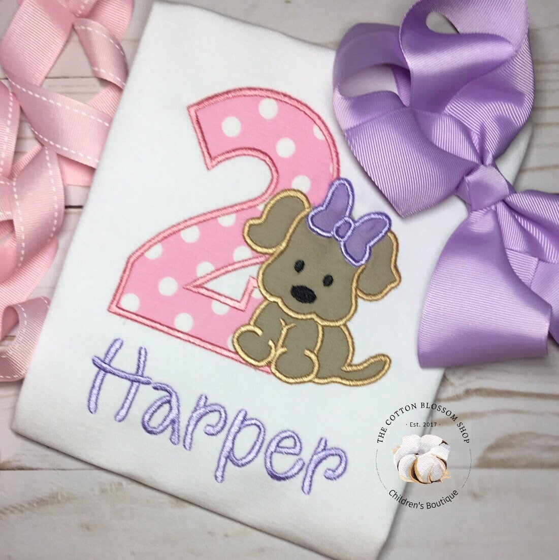 puppy birthday shirt, girls puppy birthday shirt, girls 1st birthday shirt, 2nd birthday puppy shirt, dog birthday shirt, pink and purple