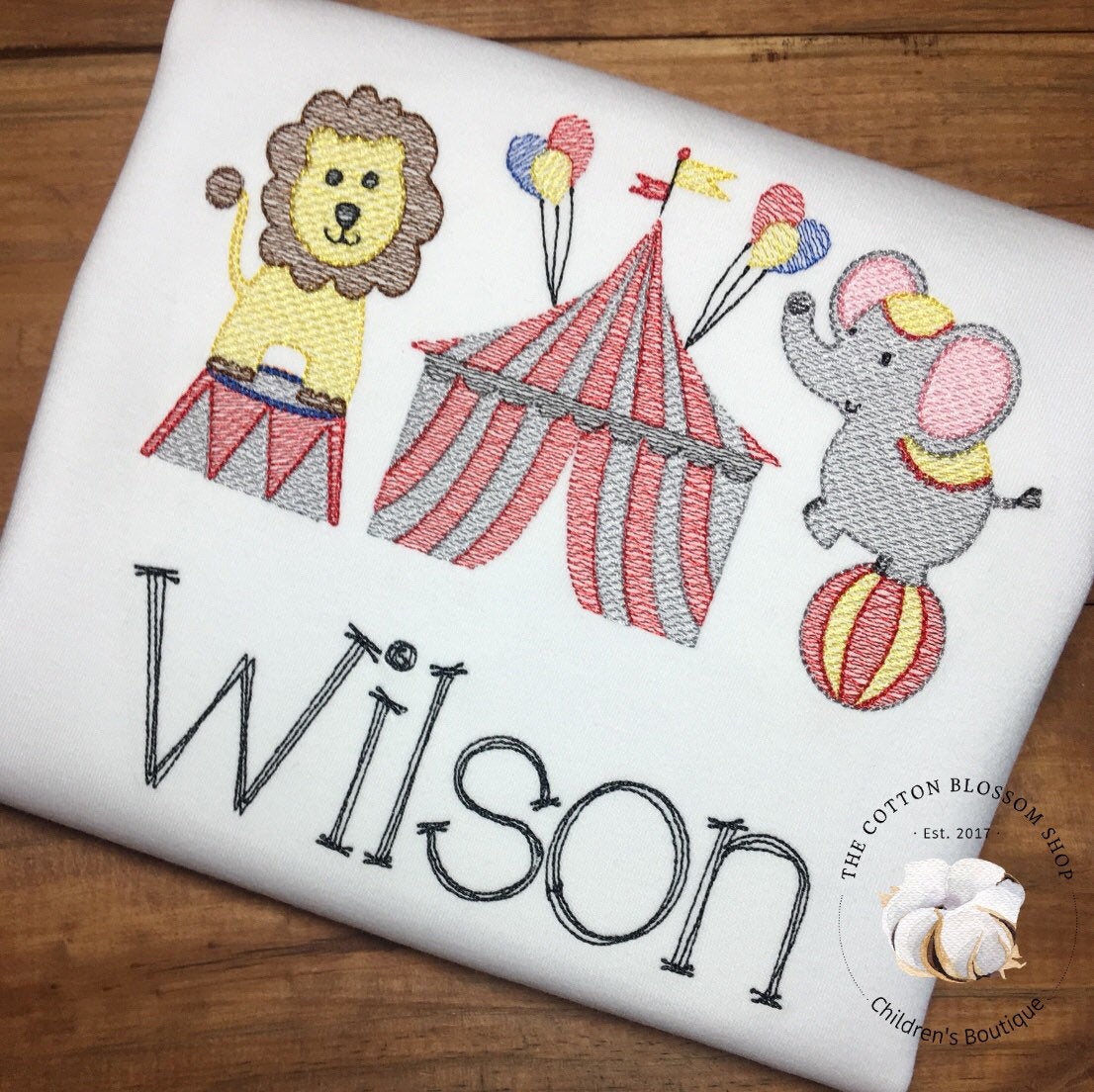 Boy's Sketch Circus Shirt - Going to the Circus shirt, personalized circus shirt, circus birthday shirt