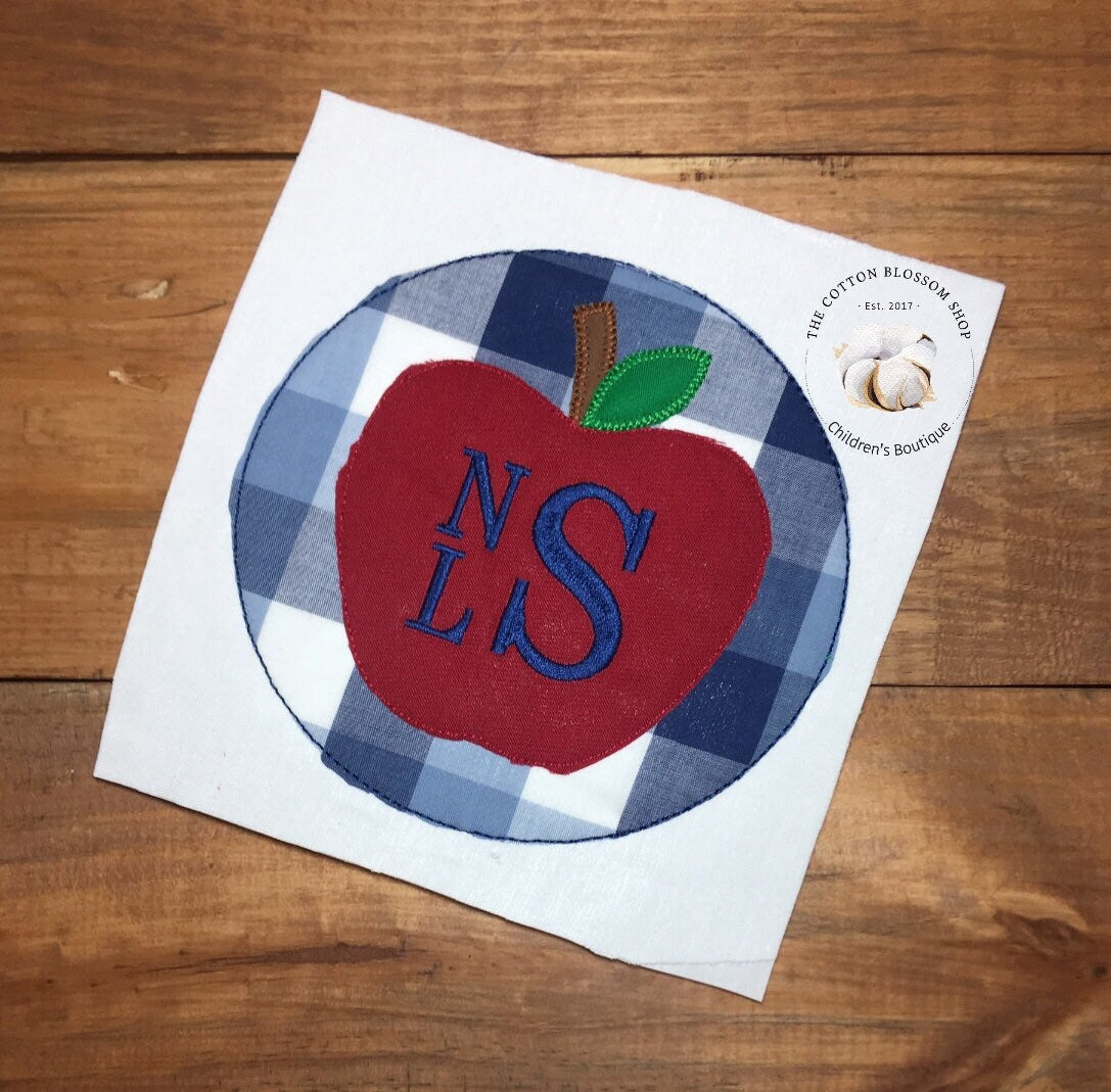 Boys back to school shirt, first day of school shirt, boys back to school shirt, boys gingham apple shirt, first day of kindergarten shirt