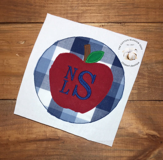 Boys back to school shirt, first day of school shirt, boys back to school shirt, boys gingham apple shirt, first day of kindergarten shirt