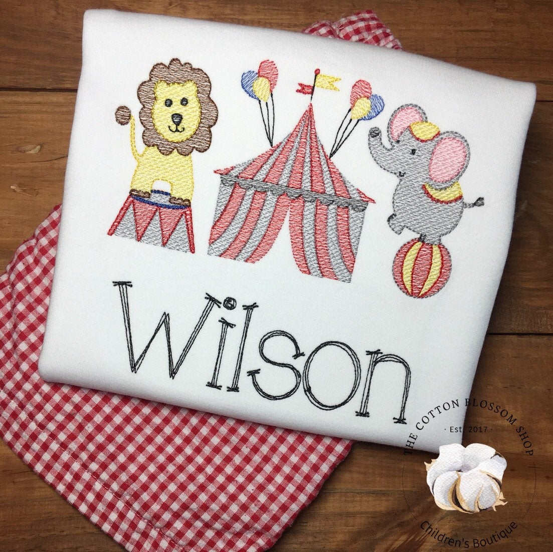 Boy's Sketch Circus Shirt - Going to the Circus shirt, personalized circus shirt, circus birthday shirt