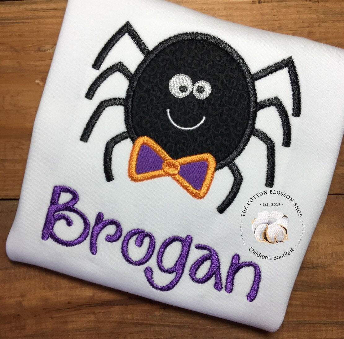 matching halloween shirts, sibling shirt set, monogrammed halloween applique shirts, matching halloween shirts
