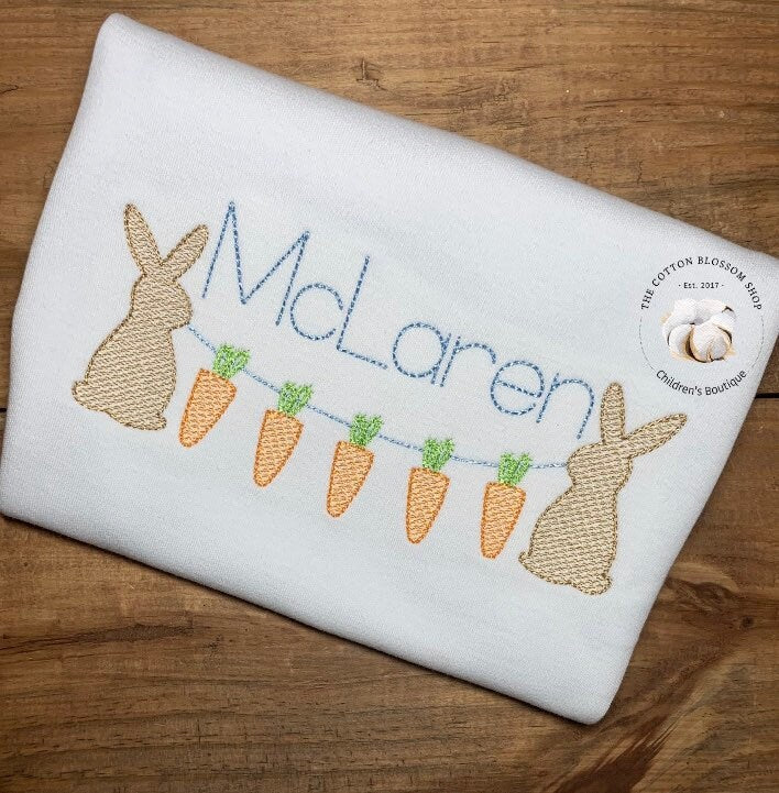 Personalized boys easter shirt, boys easter bunny shirt