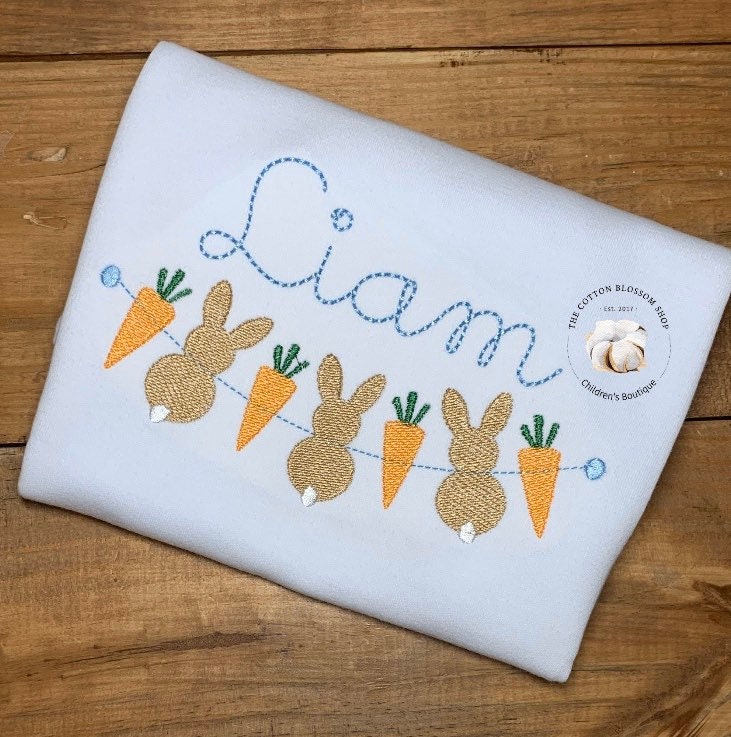 Brother and sister matching Easter outfit, sibling shirt set, Bunny personalized Shirt, girls easter shirt, easter shirt, embroidered