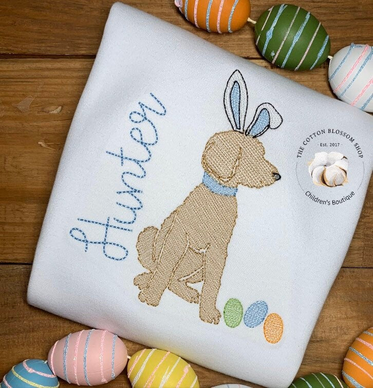 Brother and sister matching Easter outfit, sibling shirt set, Bunny personalized Shirt, girls easter shirt, easter shirt, embroidered