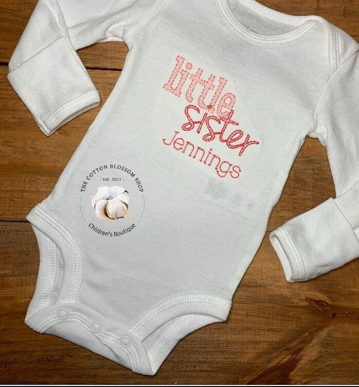 Little Sister shirt, little sister personalized shirt