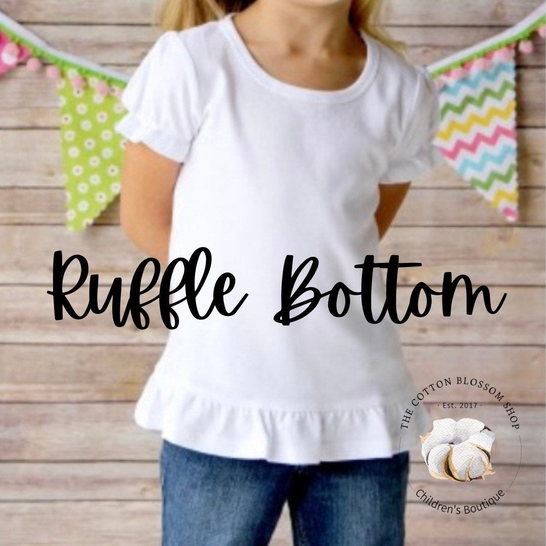 Girls embroidered personalized shirt, girls monogrammed shirt, baby girls