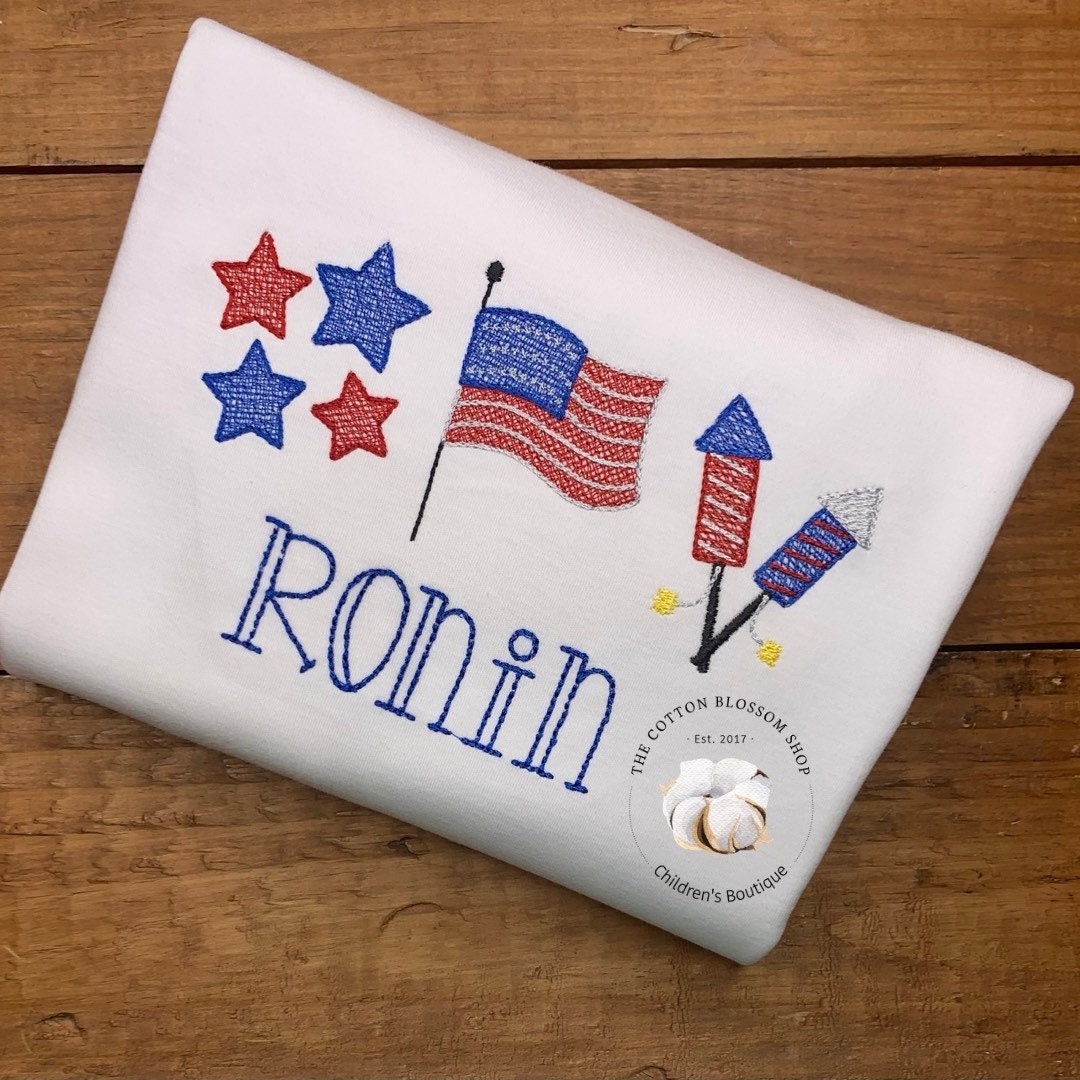4th of July Boys Appliqué shirt, boy fourth of July Monogrammed Shirt - patriotic shirt, patriotic applique shirt, flag shirt