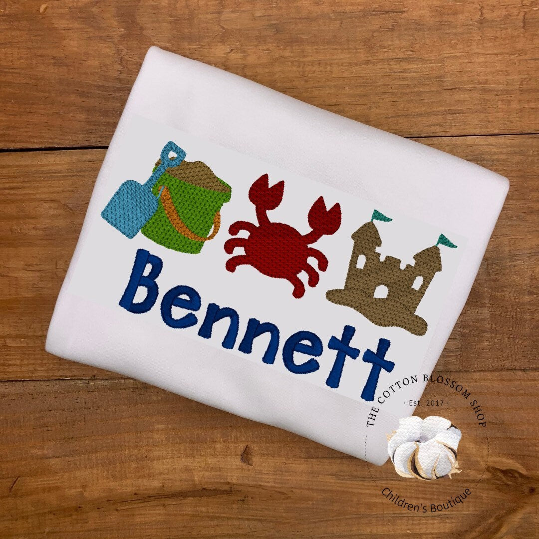 Boys summer beach shirt, beach shirt, toddler boy beach shirt
