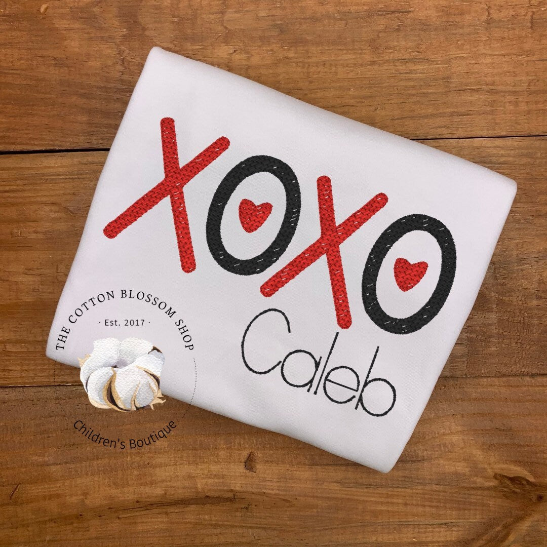 Boys valentines shirt, boys valentines boys shirt, valentine shirt, boys appliqué shirt, xoxo shirt