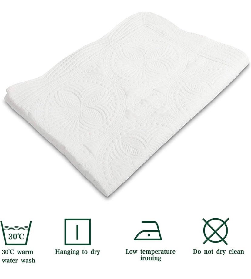 Baby girls heirloom blanket quilt, monogrammed, embroidered