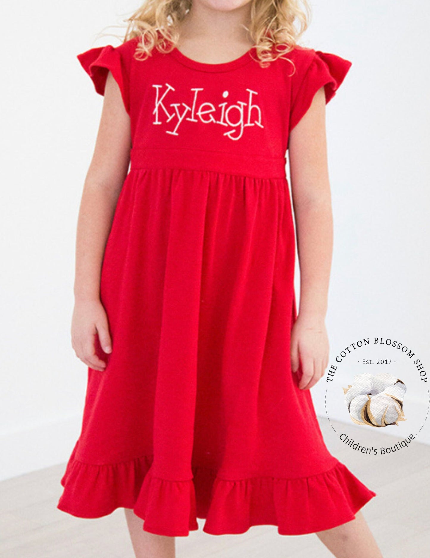 Girls back to school monogrammed dress, kindergarten dress, first day of school dress, back to school dress, girls red pencil dress