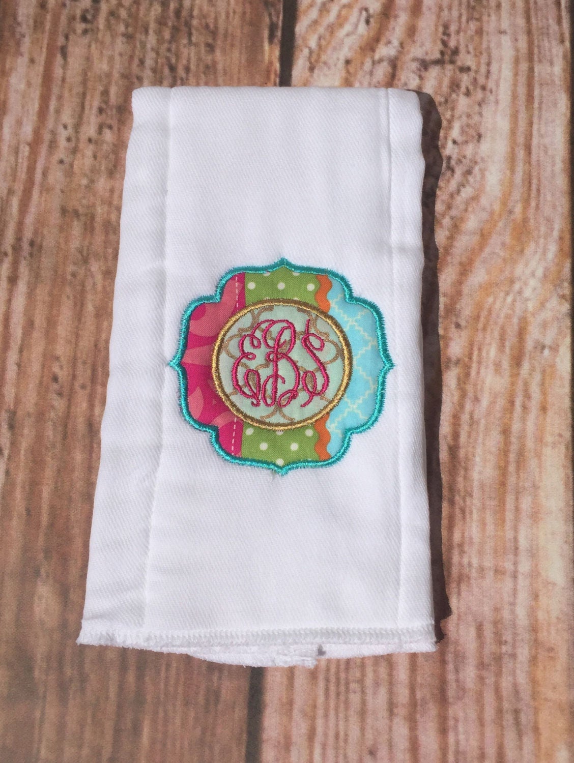 monogrammed burp cloth, baby shower gift, monogrammed baby shower gift, personalized burp cloth, embrodiered burp cloth