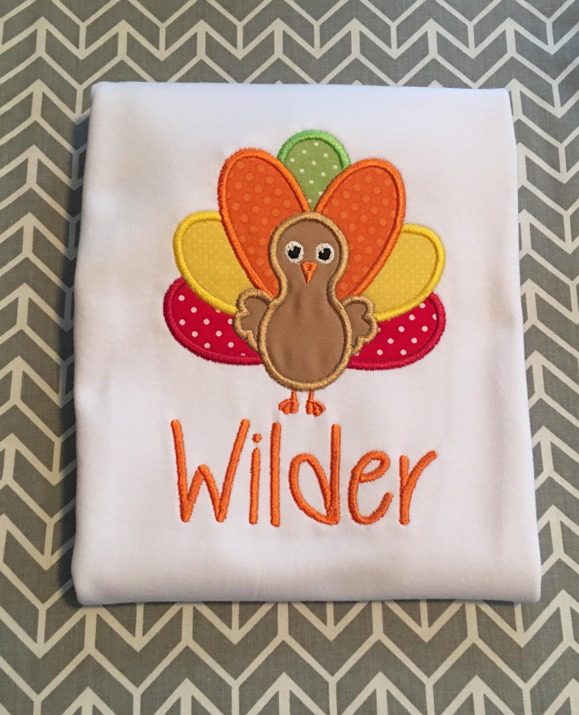Boys Thanksgiving Turkey Shirt, toddler thanksgiving shirt, turkey shirt, monogrammed shirt, personalized shirt, embrodered shirt