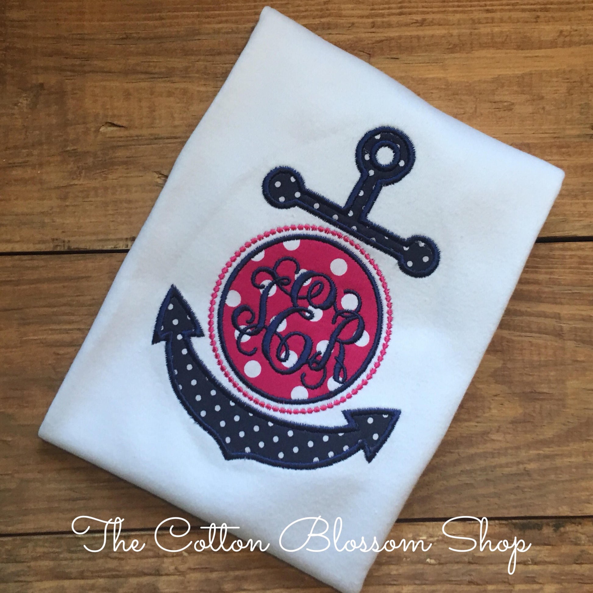 Girls monogrammed anchor shirt, nautical anchor Applique personalized shirt, girls anchor shirt, girls summer shirt, girls beach shirt