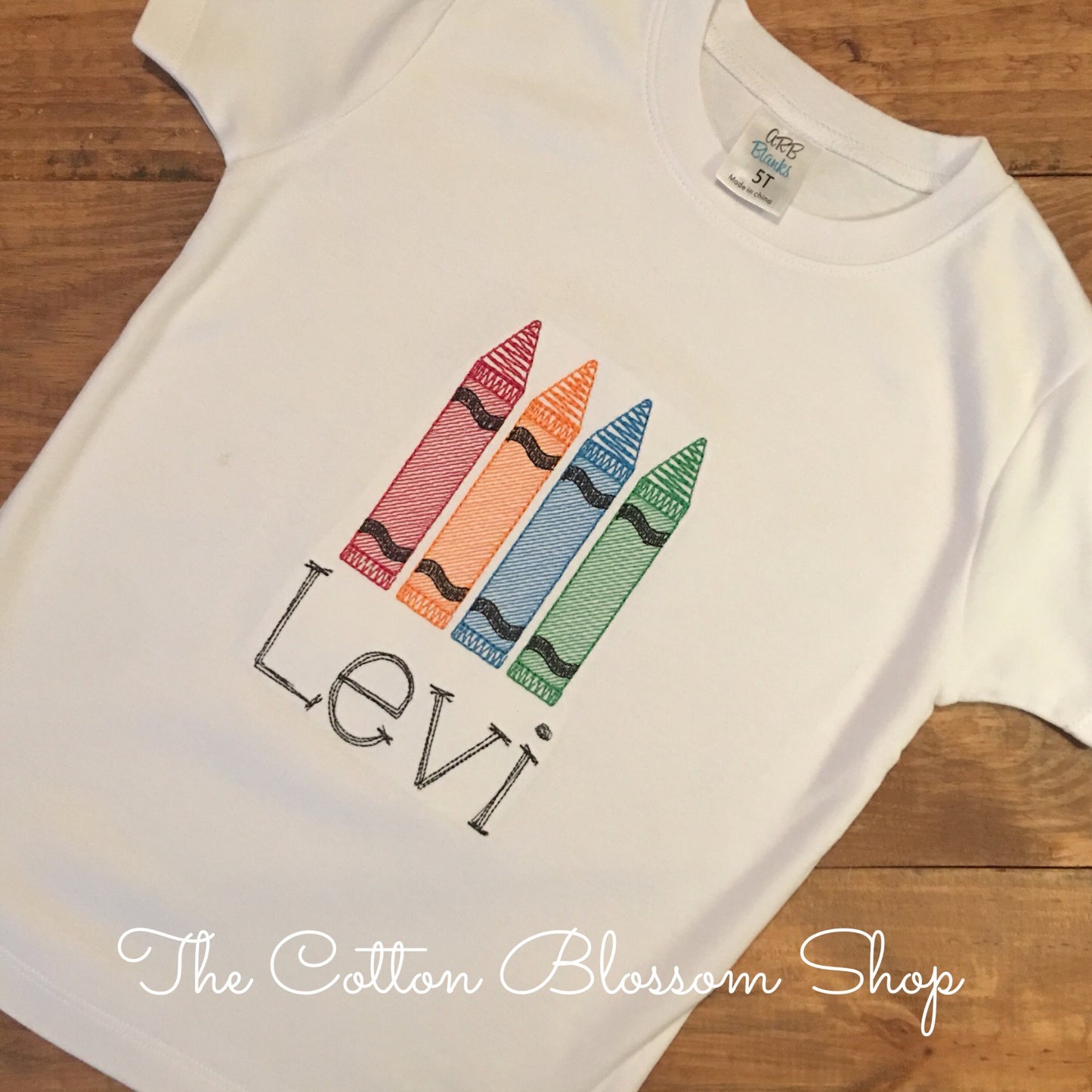 Boys colorful crayons monogrammed first day of school shirt, boys back to school shirt, boys first day of school shirt, kindergarten shirt
