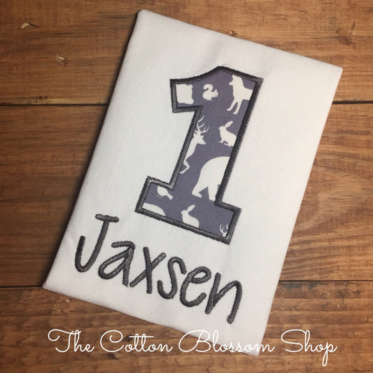 Woodland animals birthday shirt, woodland creatures birthday shirt, deep woods birthday shirt, lumberjack birthday shirt, bear shirt